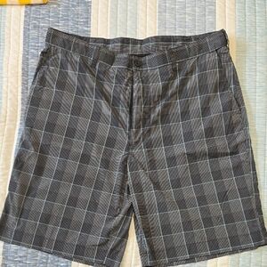 PGA Tour Black and White Flat Front Shorts